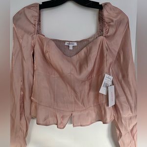 Good American Corset Top silk finish NWT